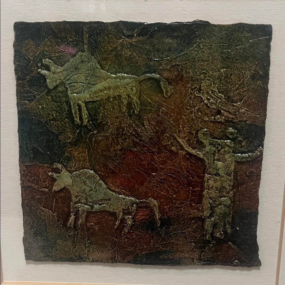 Original Art “Hunting Shaman” by Pat Sims - Mixed Media in Paper